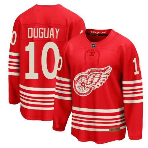 Youth Fanatics Detroit Red Wings Ron Duguay Red Centennial Jersey - Breakaway Youth Fanatics Detroit Red Wings Ron Duguay Red Centennial Jersey - Breakaway
