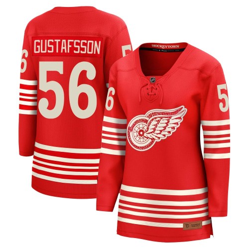 Women's Fanatics Detroit Red Wings Erik Gustafsson Red Centennial Jersey - Breakaway Women's Fanatics Detroit Red Wings Erik Gustafsson Red Centennial Jersey - Breakaway