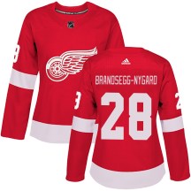 Women's Adidas Detroit Red Wings Michael Brandsegg-Nyg&aring;rd Red Michael Brandsegg-Nygard Home Jersey - Authentic