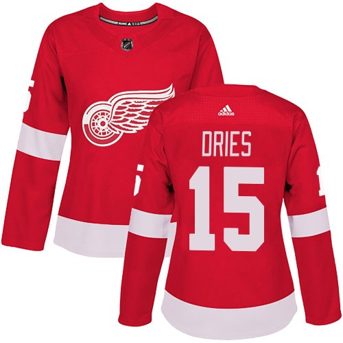Women's Adidas Detroit Red Wings Sheldon Dries Red Home Jersey - Authentic