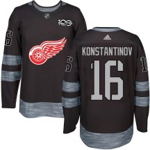 Men's Detroit Red Wings Vladimir Konstantinov Black 1917-2017 100th Anniversary Jersey - Authentic Men's Detroit Red Wings Vladimir Konstantinov Black 1917-2017 100th Anniversary Jersey - Authentic