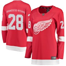 Women's Fanatics Branded Detroit Red Wings Michael Brandsegg-Nyg&aring;rd Red Michael Brandsegg-Nygard Home Jersey - Breakaway
