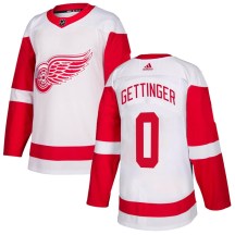 Youth Adidas Detroit Red Wings Tim Gettinger White Jersey - Authentic