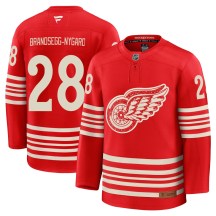 Men's Fanatics Detroit Red Wings Michael Brandsegg-Nyg&aring;rd Red Michael Brandsegg-Nygard Centennial Jersey - Premium