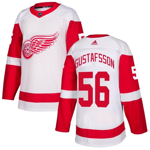 Men's Adidas Detroit Red Wings Erik Gustafsson White Jersey - Authentic Men's Adidas Detroit Red Wings Erik Gustafsson White Jersey - Authentic