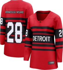 Women's Fanatics Branded Detroit Red Wings Michael Brandsegg-Nyg&aring;rd Red Michael Brandsegg-Nygard Special Edition 2.0 Jersey - Breakaway