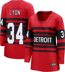 Women's Fanatics Branded Detroit Red Wings Alex Lyon Red Special Edition 2.0 Jersey - Breakaway