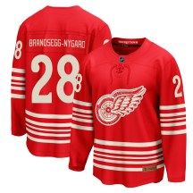 Men's Fanatics Detroit Red Wings Michael Brandsegg-Nyg&aring;rd Red Michael Brandsegg-Nygard Centennial Jersey - Breakaway