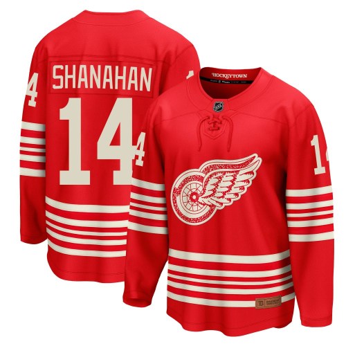 Men's Fanatics Detroit Red Wings Brendan Shanahan Red Centennial Jersey - Breakaway