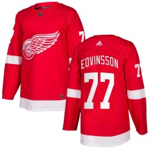 Men's Adidas Detroit Red Wings Simon Edvinsson Red Home Jersey - Authentic Men's Adidas Detroit Red Wings Simon Edvinsson Red Home Jersey - Authentic