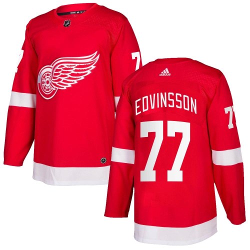 Men's Adidas Detroit Red Wings Simon Edvinsson Red Home Jersey - Authentic Men's Adidas Detroit Red Wings Simon Edvinsson Red Home Jersey - Authentic