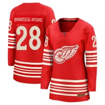Women's Fanatics Detroit Red Wings Michael Brandsegg-Nyg&aring;rd Red Michael Brandsegg-Nygard Centennial Jersey - Breakaway